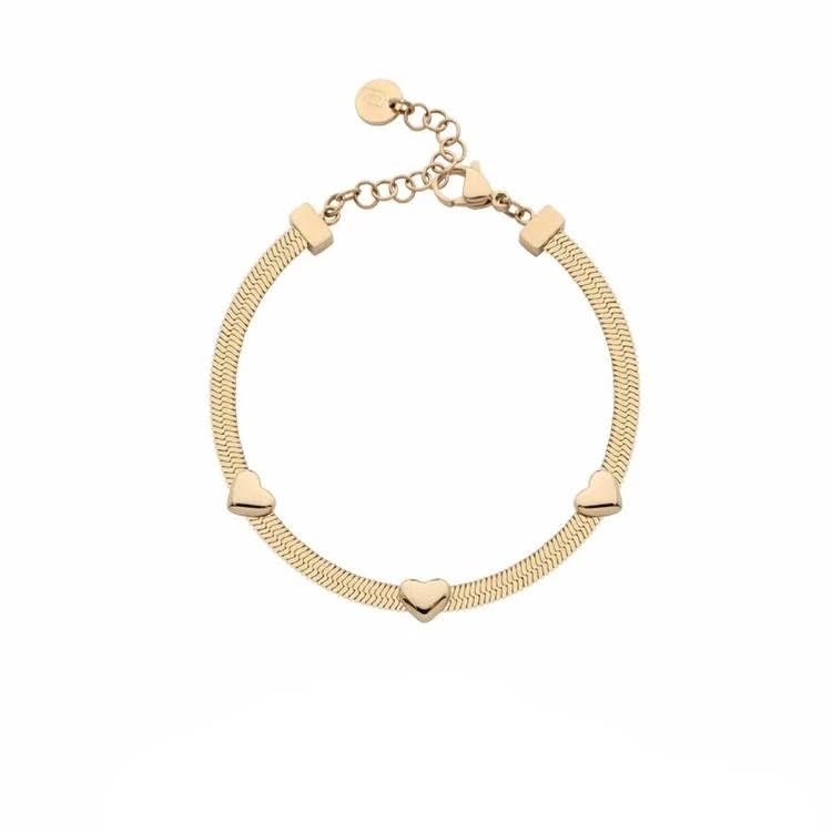 Bracelet Liu Jo LJ3187 doré et cœurs à porter au quotidien
