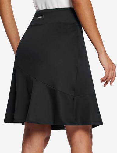 BALEAF-20-Skorts-for-Woman-Golf-Skirts-Knee-Length-Tennis-Casual-Athletic-Long-Skirt-Pickleball-Pockets-Modest-Ruffle