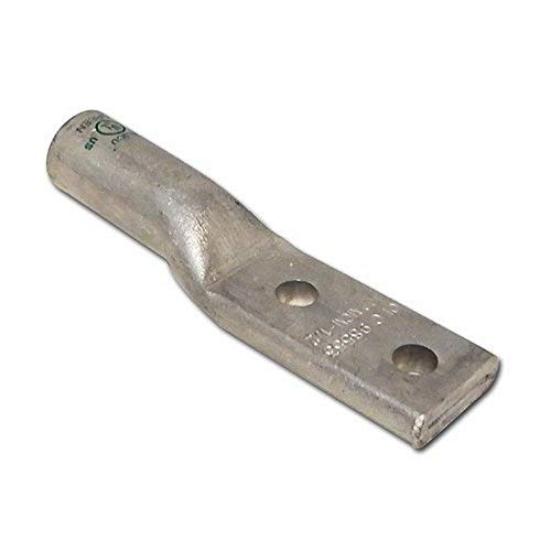 Morris 93129 Aluminum Long Barrel 2 Hole Compression Lugs 600 MCM - 3/8 Stud, 1-Pack