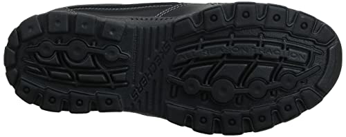 Skechers Men's Braver Rayland Slip-On Loafer,Black Leather,11.5 M US