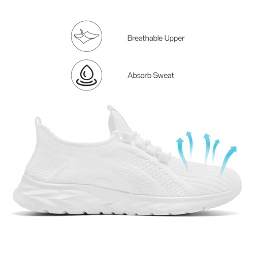 Women Running Shoes Tennis Walking Gym Sneakers Casual Slip on Workout Athletic Sport Jogging Hiking Shoes Fashion Comfy Light Mesh Shoes3