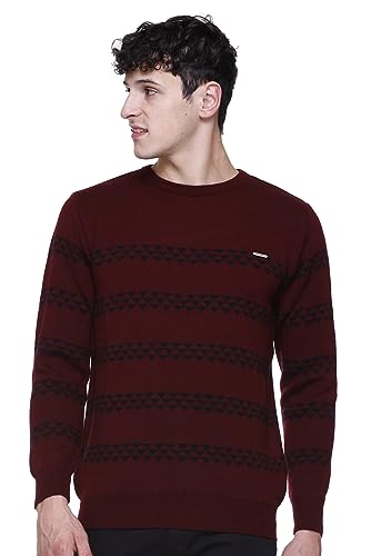 Image of GODFREY Full Sleeve Woolen Sweater for Man Winter Wear - Round Neck Pullover Regular Fit