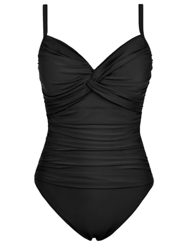 Image of Firpearl Women's Underwire Swimsuits Tummy Control One Piece Bathing Suits