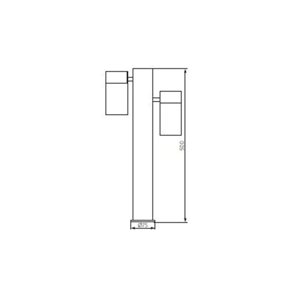 Lampada da giardino 2xGU10 IP44 Kanlux DARSA EL-235A Mod