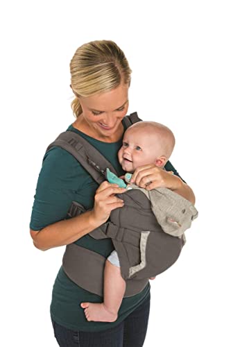 Infantino Transportador de abraços – Transporte frontal ergonômico com capuz removível para bebês e