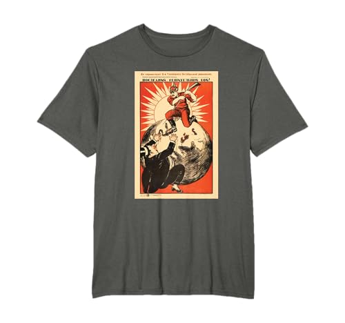 Camiseta soviética URSS Vintage Death to Capitalism Poster Camiseta
