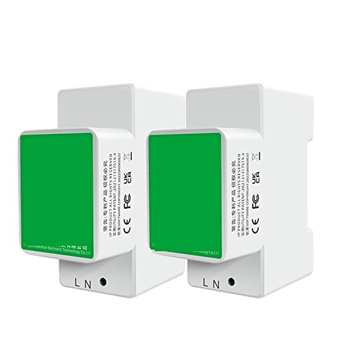 X}[gGlM[j^[ Tuya PGlM[[^[ 6 1 AC dC Din [ X}[g Kwh d͌vd͌vdvdv(2PCS Energy Meter)