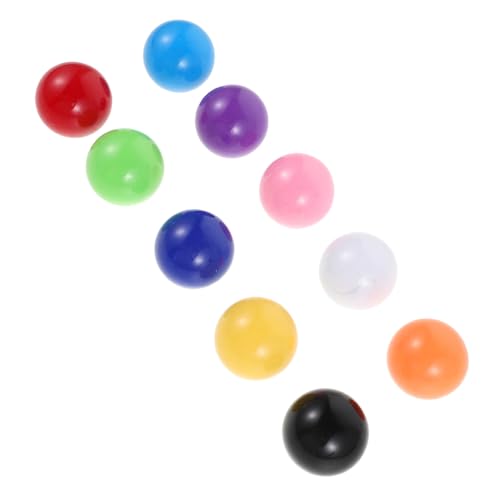Homoyoyo Bolas de Bochas Pallino 30 Mm 10 Piezas Multicolor, Repuesto Duradero Superficie Antideslizante para Juegos de Bochas en Exterior y Fiesta Infantil
