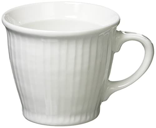 西海陶器 白磁草林彫 マグ 11685