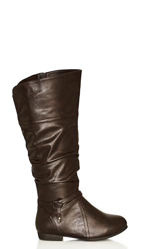 Image of Avenue Women's WIDE FIT Chelsea Tall Boot, Brown