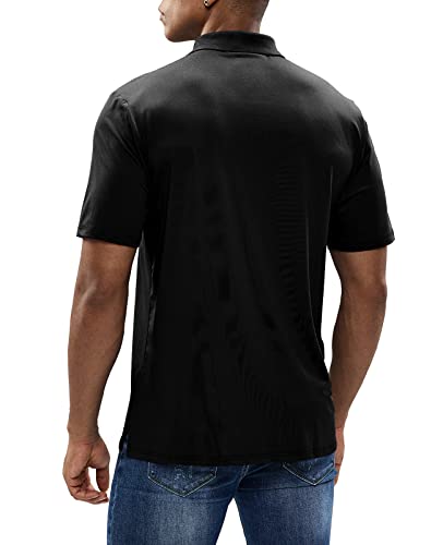 MIER Men's Golf Polo Shirt Short Sleeve Sun Protection Outdoor Sport Shirts Quick Dry2