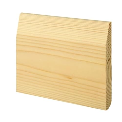 Image of PACK OF 20 (Total 20 Units) - Dual Purpose Chamfered & Bullnose Natural Pine Skirting- 19mm x 167mm - 3600mm Length