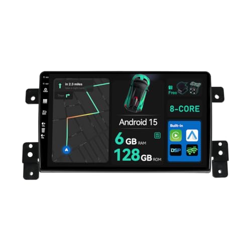 Autoradio Android 15 fluide 6G+128G résolvant les lenteurs sur Suzuki Grand Vitara