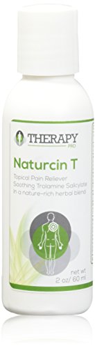 Naturcin T Topical Pain Reliever - Best Pain Relief Ointment for Knee Joint Pain, Back Pain, Arthritis, Sore Muscles - Natural Pain Relief Lotion - Odorless Trolamine Salicylate Ointment (2oz Bottle)