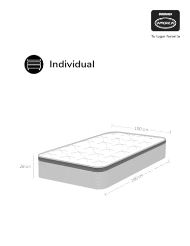 Opiniones de Colchon individual america , listamos los 10 mejores. 3 colchon individual america marca Colchones América (3)