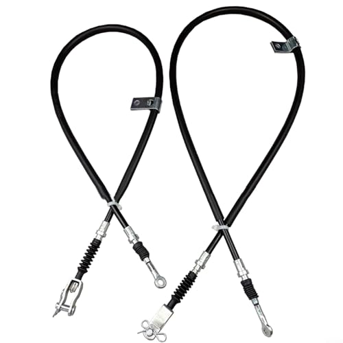 Alanmoship Juego de cables de freno para carrito de golf, cable de control de línea de repuesto de metal, accesorios de carrito de empuje compatible con JF2-F6341-10 JU0-F6341-10, negro