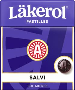 Läkerol Lemon Pastilles – Sugar-Free Swedish Candy – Refreshing Lemon Flavor – 24-Pack (24 x 25g)