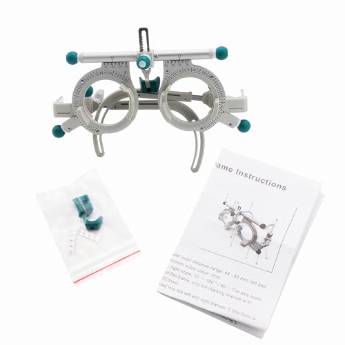 Image of BestParts Professional Optical Trial Lens Frame Eye Optometry Test,50g | Ultralight Titanium Universal Adjustable Optometry Optician Trial Lens PD 48-80MM,for Hospital Clinic School Optical Store