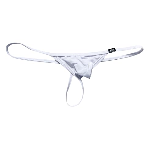 COMLIFE Men's Breathable Ice Silk Open Hole Elephant Trunk Panty T Back G Thong2