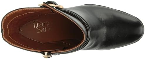 Franco Sarto Womens Informa Wren Buckle Detail Heeled Booties Black Leather 8.5 M | Image 4