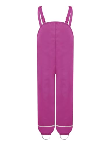 Kids Unisex Playproof Rain Overalls Water-resistant Unisex Design with Adjustable Buckle Straps for Outdoor Play
