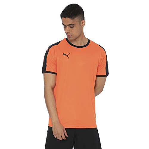 Puma Liga Jersey Camiseta, Naranja (Golden Poppy/ Black), L Hombre
