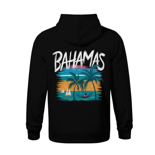 Kids Retro Proud Bahamas Gift Design Idea Boys Girls Lightweight Kangaroo Pocket Fleece Hoodies3