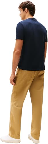 Tommy Hilfiger Camiseta de Manga Corta Hombre Stack Graphic tee con Cuello Redondo, Azul (Desert Sky), XL