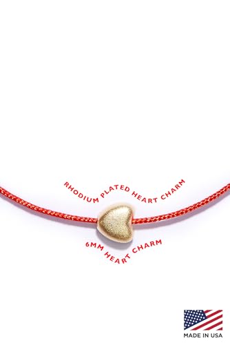 Couple Heart Charm Bracelet w/Adjustable String - Friendship Bracelet, Kabbalah Protection Bracelet, Best Friend Birthday Gift, Amulet for Women Men Family Friends2