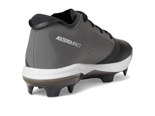 Adidas Boys Adizero Impact Baseball, Black/White/Team Grey, 2 - image 5