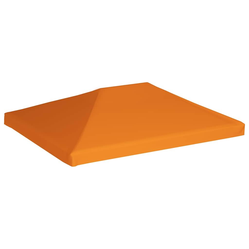 vidaXL Toile Supérieure de Belvédère Toit de Rechange de Tonnelle Dessus de Chapiteau Jardin Terrasse Extérieur 310 g/m² 4x3 m Orange