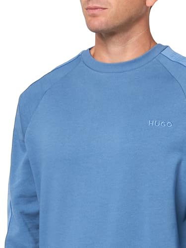 HUGO Men's Stretch Cotton Logo Tape Sweatshirt3
