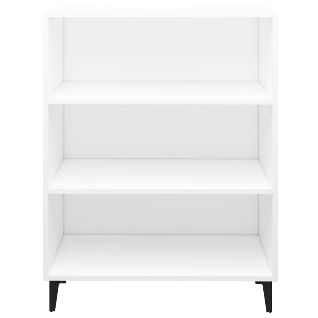 vidaXL Buffet Armoire de Rangement Organisateur de Maison Meuble de Rangement Armoire de Salon Intérieur Blanc 69,5x32,5x90 cm Bois d'Ingénierie
