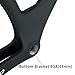 HWEVDHJ Fixed Gear Bike Frameset 700C 49/51/54/57cm Carbon Fiber Track Bicycle Frames Windbreaker Frame with Fork F9x100mm R9x120mm QR BSA 68mm(Black White,57cm)