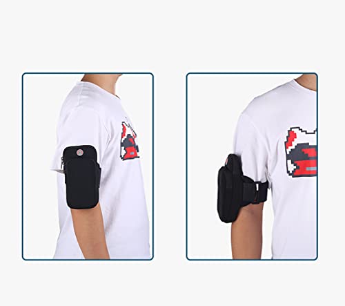 Bisadon Cell Phone Armbands Phone Armband Sleeve With Adjustable Elastic Band, Waterproof Sports Running Armband For Walking Hiking Biking Black #TOP5