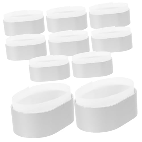 Unomor 1set Oval Baking Molds Non- Cake with Parchment Papers for Home Baking and Creative Dessert Making