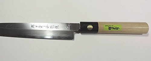 岩国作　堺刀司　薄刃包丁　刃渡り約16.5ｃｍ　左利き用 Amazon｜【堺刀司】包丁 岩国作 左利き 刺身包丁21cm 水牛口 A-10506