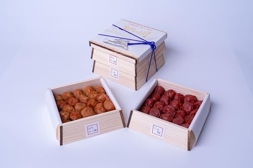 紀州梅本舗 梅干し 紀州南高梅 紀州産 国内製造 はちみつ梅 しそ梅 木箱 ギフト 母の日 父の日 敬老の日 紀の国 二段 900g(450g×2) 熱中症対策