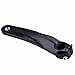 170mm Crank Arm, Aluminum Alloy Left Crank Arm for BMX Road, Compatible for 590 610 SLX Crankset(Black)