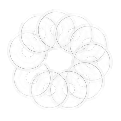 VICASKY 10pcs Clear Plastic Flywheel Protectors for Bikes Chainwheel Cover Durable Guard for Mountain Road Folding Bicycles Effortless Replacement Lightweight Design for Travel