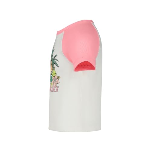 Image of Roxy Girls' Short Sleeve Snug Fit Ribbed Tee, Crew Neck Graphic T-Shirt, Soft & Comfortable