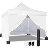 Pavillon Faltpavillon 3x3m Wasserdicht mit Seiten Pop up Partyzelt Gartenpavillon mit UV Schutz