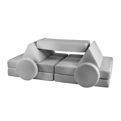 Canapé en mousse gris Soft Play Kingdom meuble sécurisé sans angle - 2