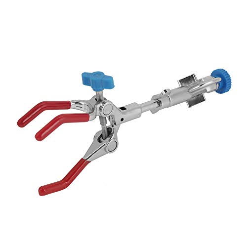 Fixation de laboratoire rotative à trois mâchoires réglables avec mâchoires étendues - Fixation universelle pour montage en laboratoire