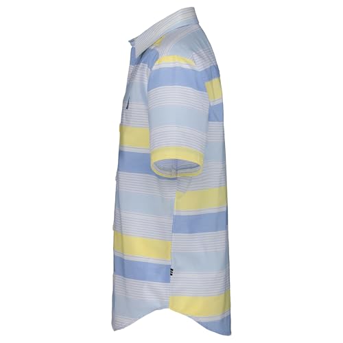 Image of Nautica Boys Short Sleeve Woven Button-Down Shirt. Light Weight & Breathable
