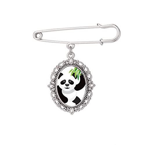 Broche panda chinois traditionnel taille M, cadeau idéal pour chemise