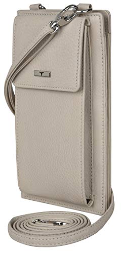 Image of URBAN FOREST Ruby Beige Leather Sling Wallet for Women