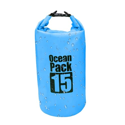 Generico Bolsas estancas impermeables – 15 litros Roll Top de camping – estanca para deportes acuáticos – Para kayakistas, navegantes, nadadores, surfistas, viajeros, excursionistas, natación y