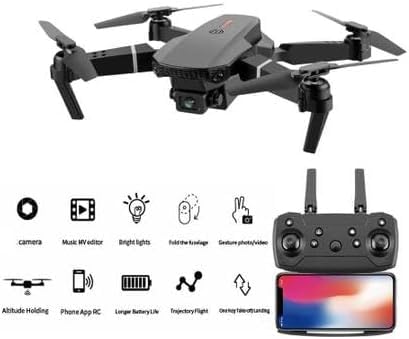 Drone A15 Pro Dobrável com Câmera Dupla 4K HD, Quadcopter com Controle  Remoto, 2 Baterias, Acessórios | Amazon.com.br