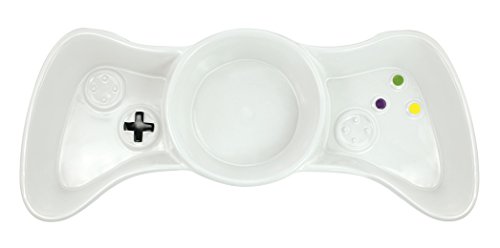 KOVOT Gamer Chip and Dip Dish (White)